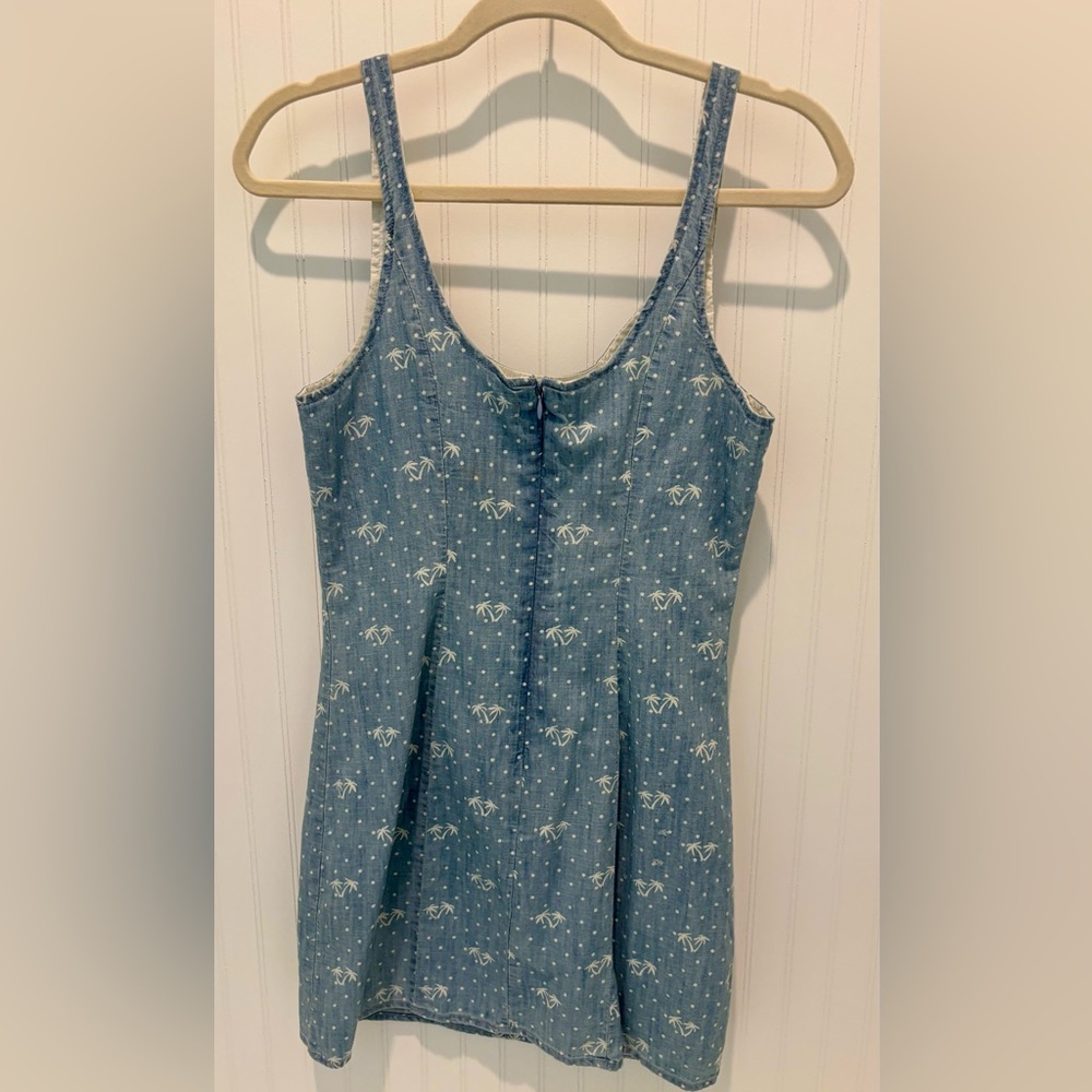 Hollister Mini Dress w/ Palm Tree Print - Picture 2 of 3